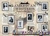 Учебный плакат. Американские писатели: Формат А2